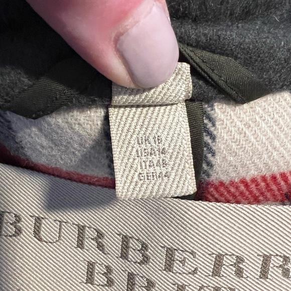 Authentic Burberry Women’s Wool with Toggles Coat, Pea Coat, Green, Size 14 - Picture 8 of 13